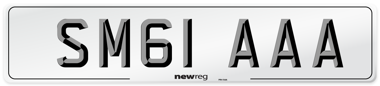 SM61 AAA Number Plate from New Reg